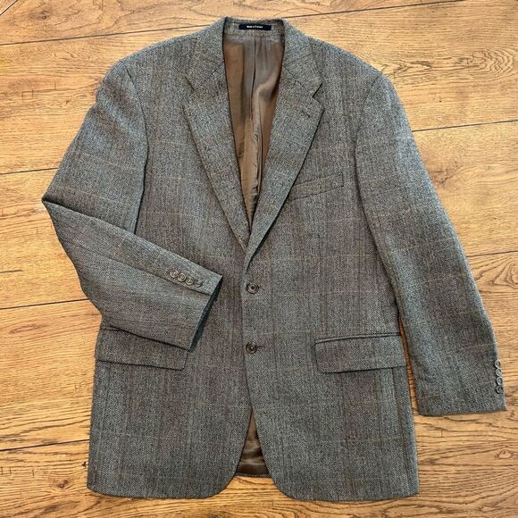 Vintage Chaps by Ralph Lauren Men’s Herringbone Wool Blazer/Sports Coat Sz. 44T